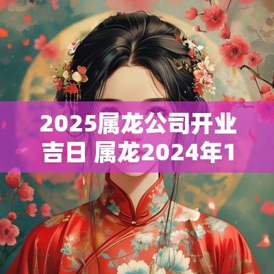 2025属龙公司开业吉日 属龙2025年11月开业的吉日