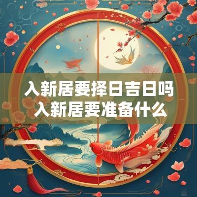 入新居要择日吉日吗 入新居要准备什么