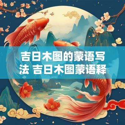 吉日木图的蒙语写法 吉日木图蒙语释义