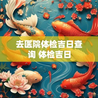 去医院体检吉日查询 体检吉日