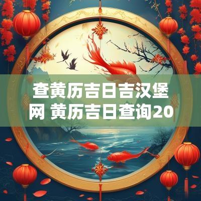 查黄历吉日吉汉堡网 黄历吉日查询2025在线