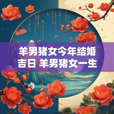 羊男猪女今年结婚吉日 羊男猪女一生婚姻状况