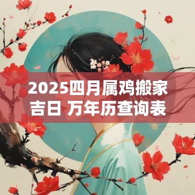 2025四月属鸡搬家吉日 万年历查询表属鸡搬家吉日