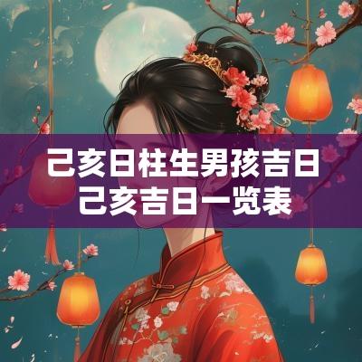 己亥日柱生男孩吉日 己亥吉日一览表