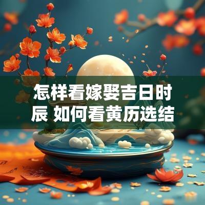 怎样看嫁娶吉日时辰 如何看黄历选结婚吉日