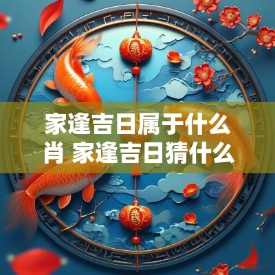 家逢吉日属于什么肖 家逢吉日猜什么生肖