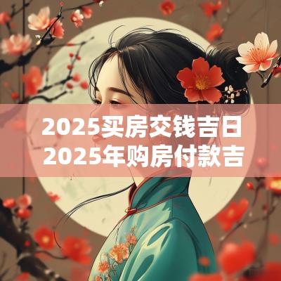 2025买房交钱吉日 2025年购房付款吉日