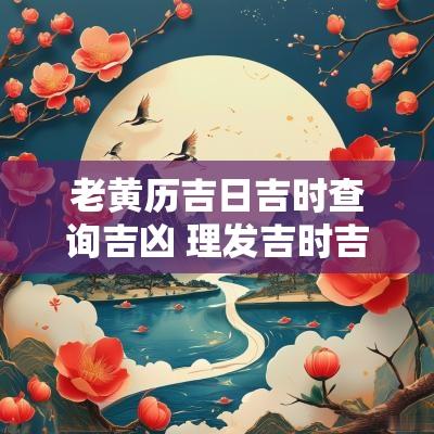 老黄历吉日吉时查询吉凶 理发吉时吉日查询老黄历