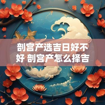 剖宫产选吉日好不好 剖宫产怎么择吉日