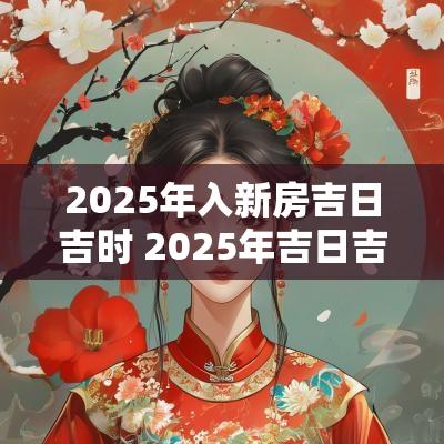 2025年入新房吉日吉时 2025年吉日吉时大全表