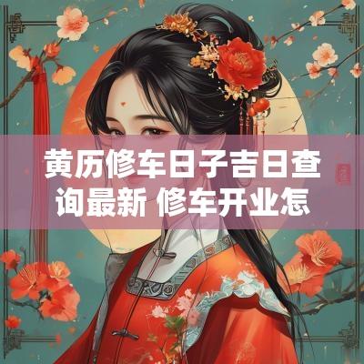 黄历修车日子吉日查询最新 修车开业怎样选吉日好