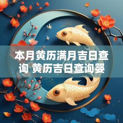 本月黄历满月吉日查询 黄历吉日查询婴儿出生吉时