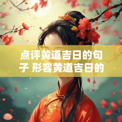 点评黄道吉日的句子 形容黄道吉日的句子