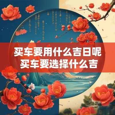 买车要用什么吉日呢 买车要选择什么吉日