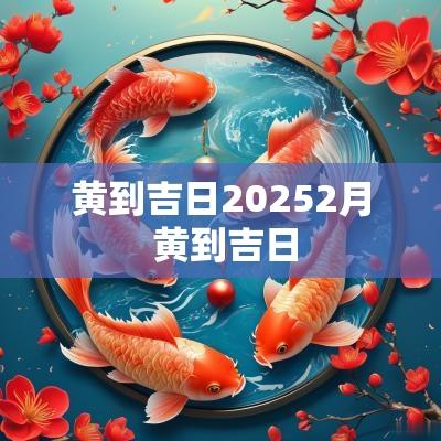 黄到吉日20252月 黄到吉日