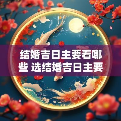 结婚吉日主要看哪些 选结婚吉日主要看什么