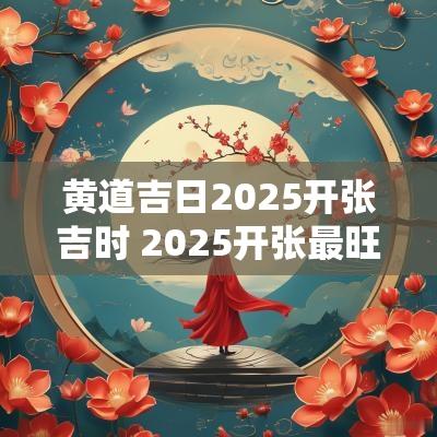 黄道吉日2025开张吉时 2025开张最旺的日子