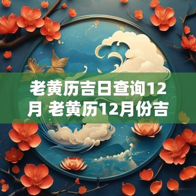 老黄历吉日查询12月 老黄历12月份吉日查询