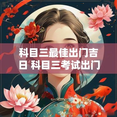 科目三最佳出门吉日 科目三考试出门吉日