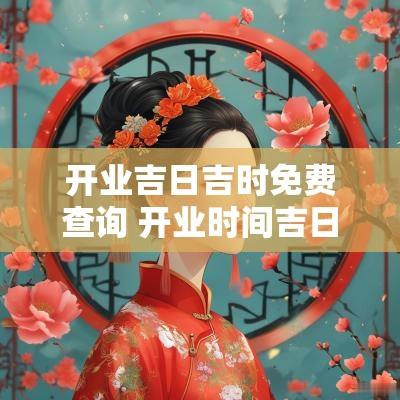 开业吉日吉时免费查询 开业时间吉日吉时一览表