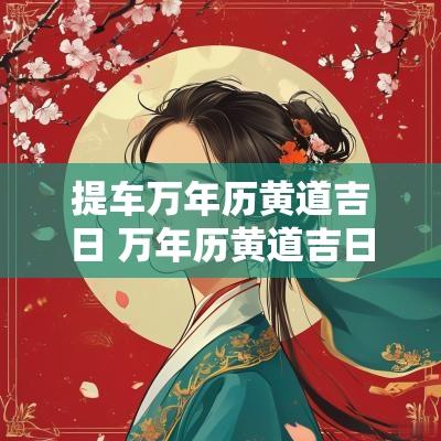 提车万年历黄道吉日 万年历黄道吉日查询