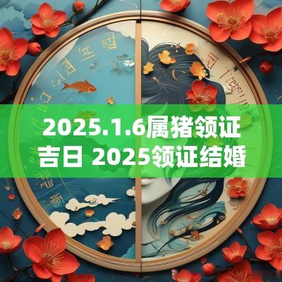 2025.1.6属猪领证吉日 2025领证结婚吉日查询