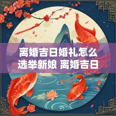 离婚吉日婚礼怎么选举新娘 离婚吉日婚礼有哪些风俗