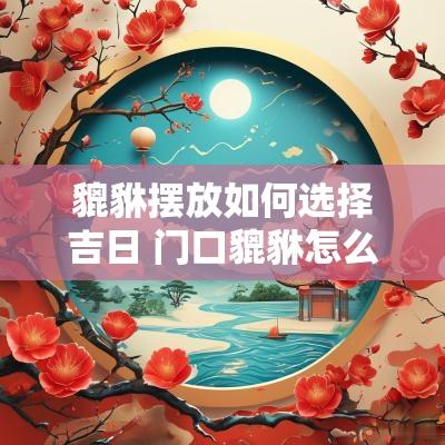 貔貅摆放如何选择吉日 门口貔貅怎么选吉日