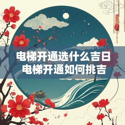 电梯开通选什么吉日 电梯开通如何挑吉日