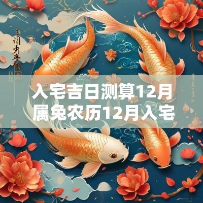 入宅吉日测算12月 属兔农历12月入宅吉日