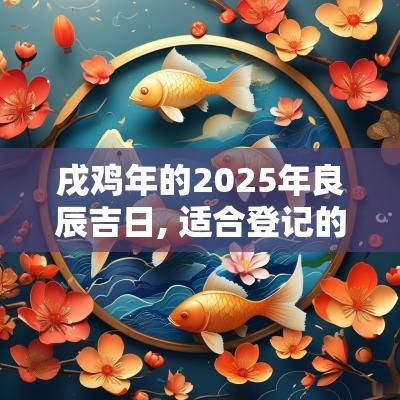 戌鸡年的2025年良辰吉日, 适合登记的日子