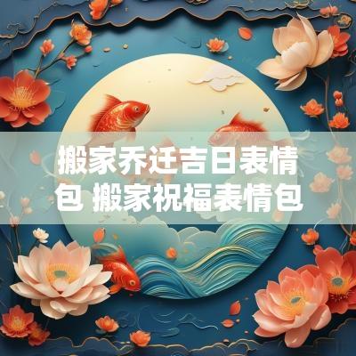 搬家乔迁吉日表情包 搬家祝福表情包图