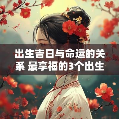 出生吉日与命运的关系 最享福的3个出生吉日