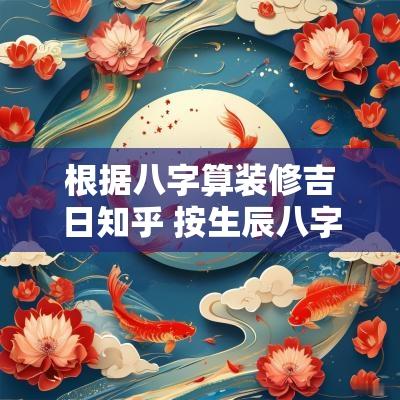根据八字算装修吉日知乎 按生辰八字看房子装修吉日