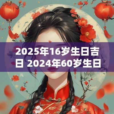 2025年16岁生日吉日 2025年60岁生日吉日