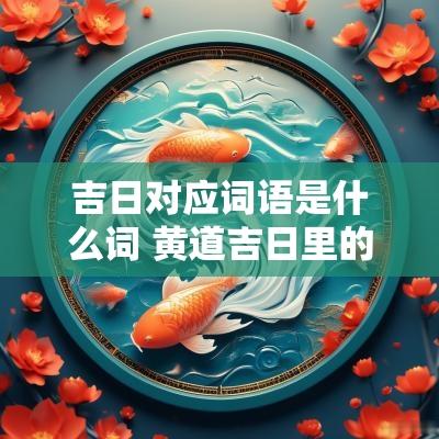 吉日对应词语是什么词 黄道吉日里的专业词语