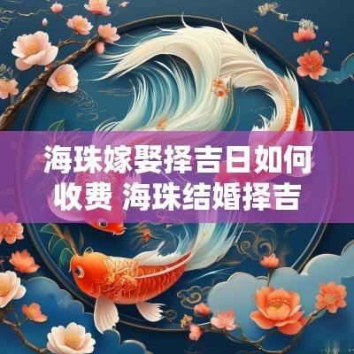 海珠嫁娶择吉日如何收费 海珠结婚择吉日在哪里