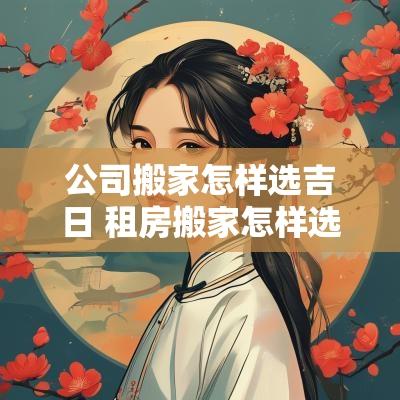 公司搬家怎样选吉日 租房搬家怎样选吉日