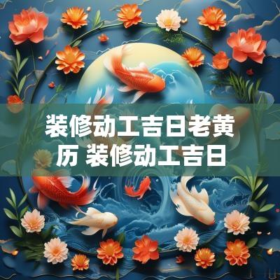 装修动工吉日老黄历 装修动工吉日