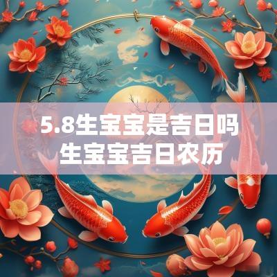 5.8生宝宝是吉日吗 生宝宝吉日农历