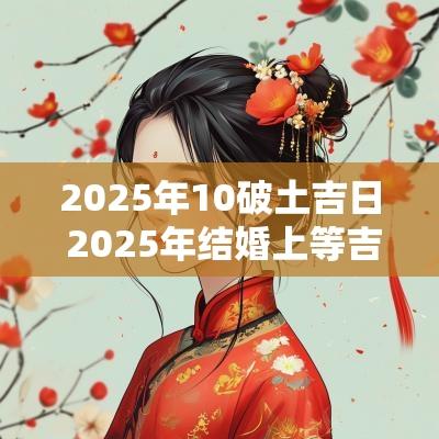 2025年10破土吉日 2025年结婚上等吉日