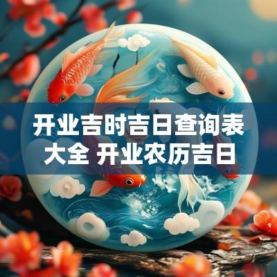 开业吉时吉日查询表大全 开业农历吉日吉时查询