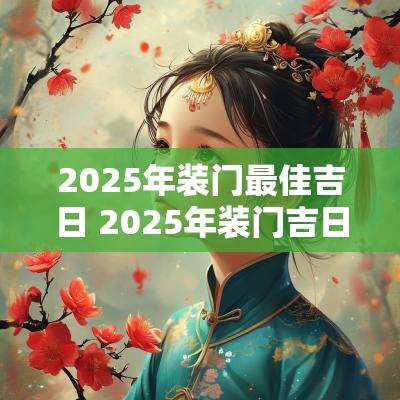 2025年装门最佳吉日 2025年装门吉日吉时