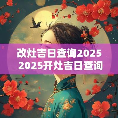 改灶吉日查询2025 2025开灶吉日查询