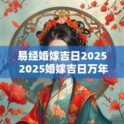 易经婚嫁吉日2025 2025婚嫁吉日万年历