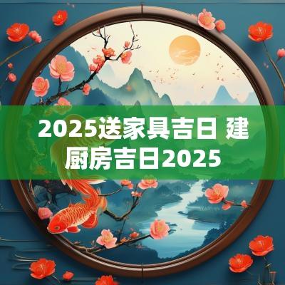 2025送家具吉日 建厨房吉日2025