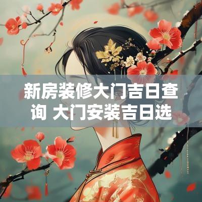 新房装修大门吉日查询 大门安装吉日选择方法