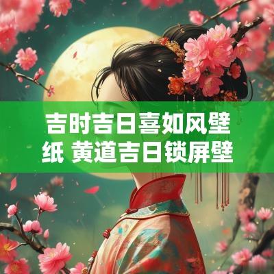吉时吉日喜如风壁纸 黄道吉日锁屏壁纸高清