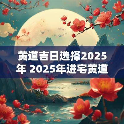 黄道吉日选择2025年 2025年进宅黄道吉日