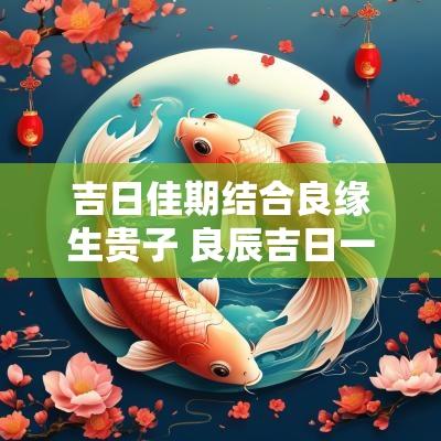 吉日佳期结合良缘生贵子 良辰吉日一对新人喜结良缘